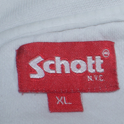 Mens UK Size XL SCHOTT White Pullover Sweatshirt
