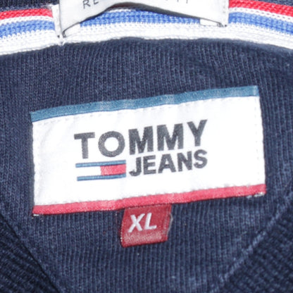 Mens UK Size XL Tommy Jeans Blue Pullover Hoodie