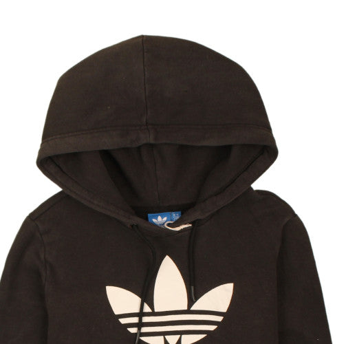 Womens UK Size 10 adidas Black Pullover Hoodie