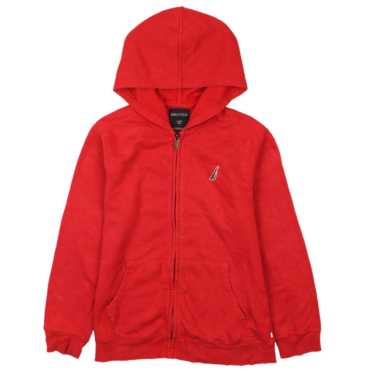 Teens UK Size 14 Nautica Red Full Zip Hoodie