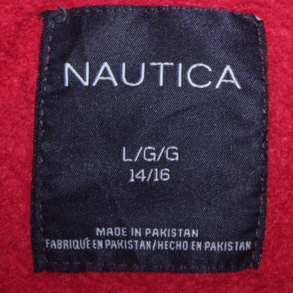 Teens UK Size 14 Nautica Red Full Zip Hoodie
