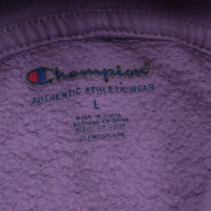 Girls UK Size L Champion Purple Pullover Hoodie
