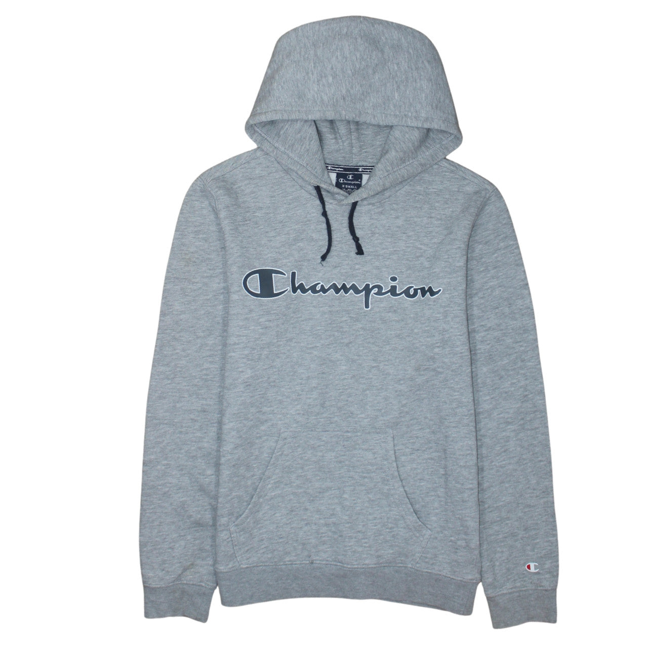 Mens UK Size XS Champion Grey Pullover Hoodie