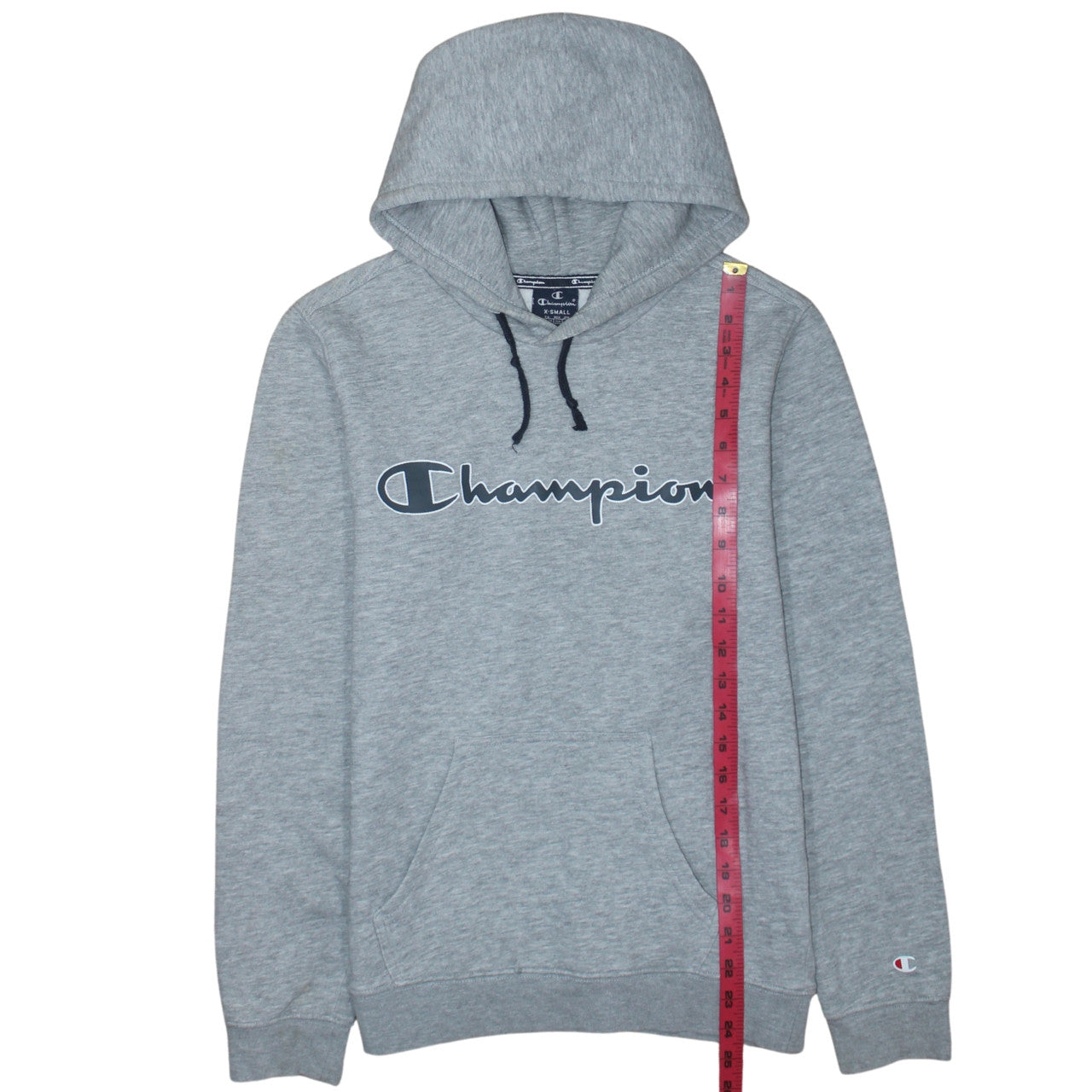 Mens UK Size XS Champion Grey Pullover Hoodie