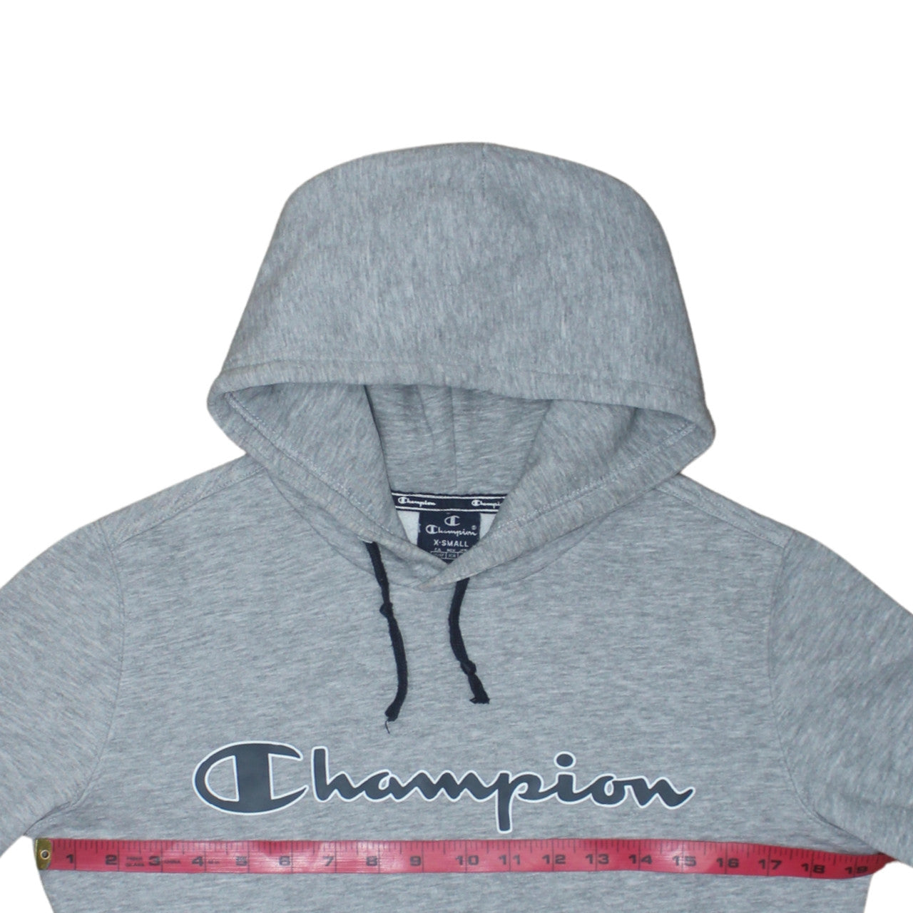 Mens UK Size XS Champion Grey Pullover Hoodie