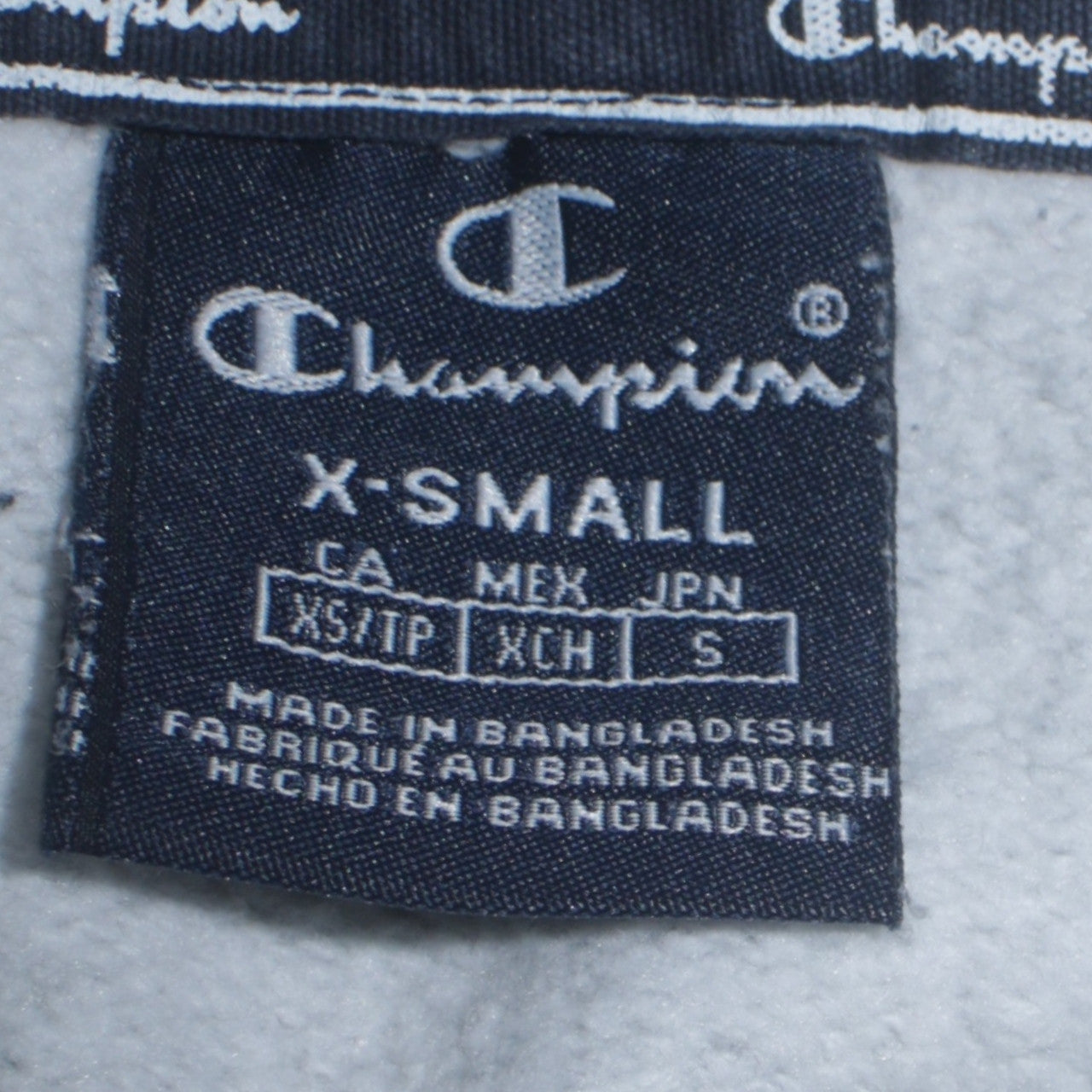 Mens UK Size XS Champion Grey Pullover Hoodie