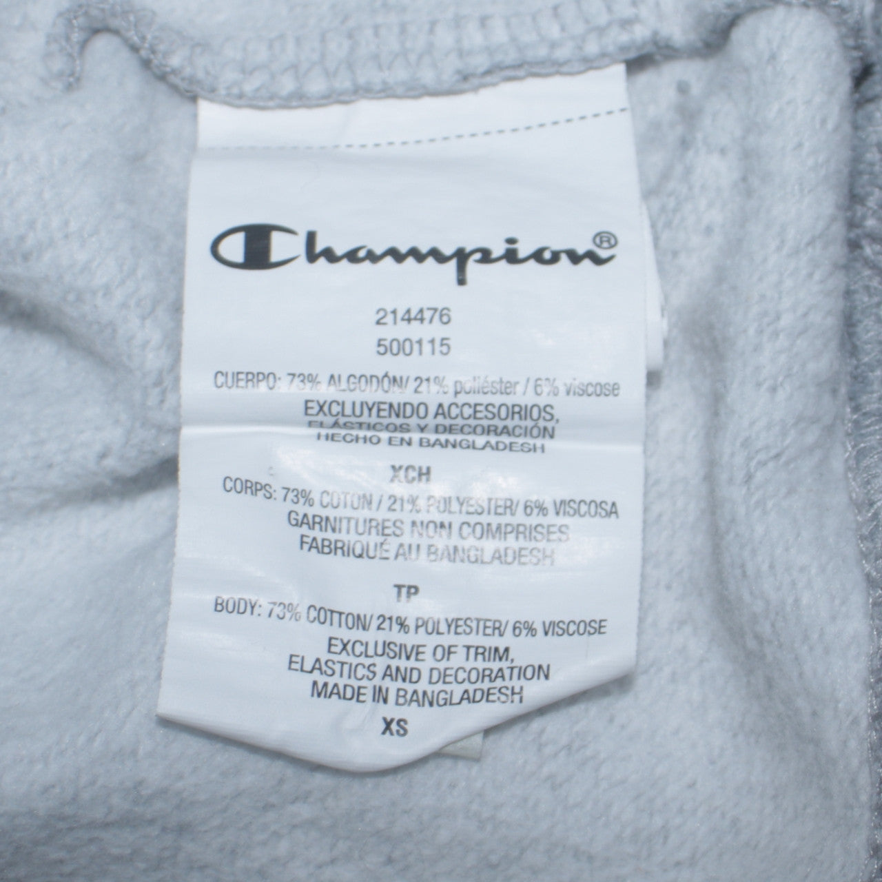 Mens UK Size XS Champion Grey Pullover Hoodie