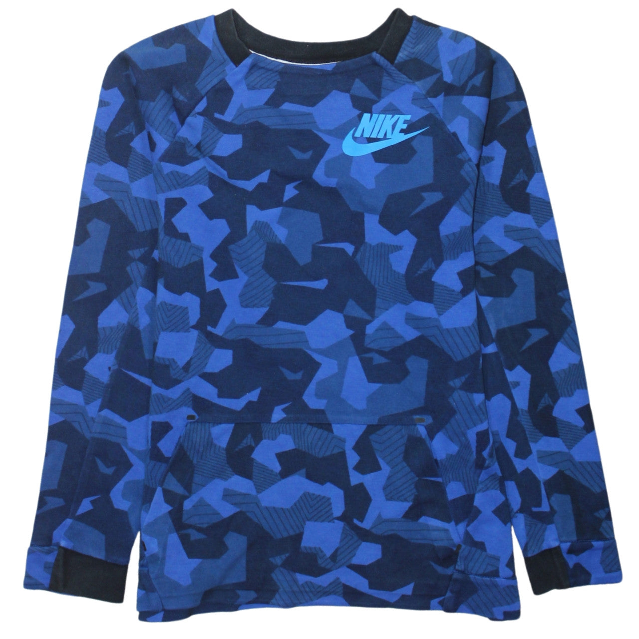 Boys UK Size 12-13 Years Nike Blue Pullover Sweatshirt