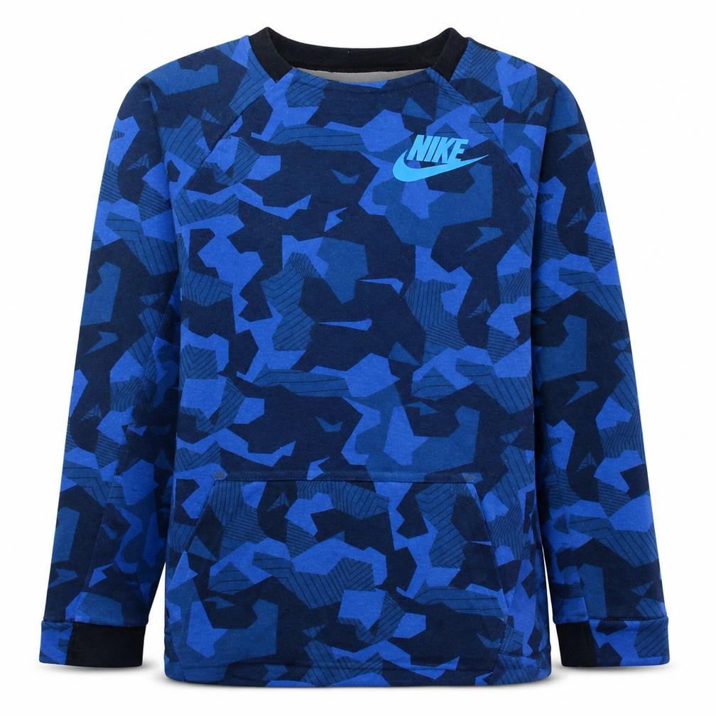 Boys UK Size 12-13 Years Nike Blue Pullover Sweatshirt