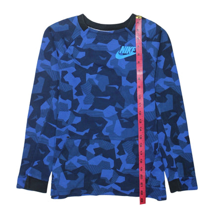 Boys UK Size 12-13 Years Nike Blue Pullover Sweatshirt