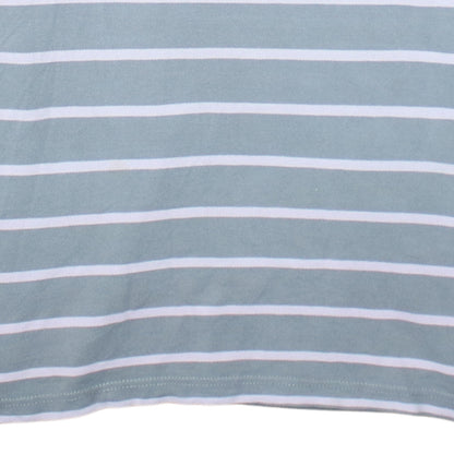 Tommy Hilfiger Denim Men's Grey Striped Cotton Polo Shirt Size L
