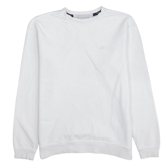 Mens UK Size L Reebok White Pullover Sweatshirt