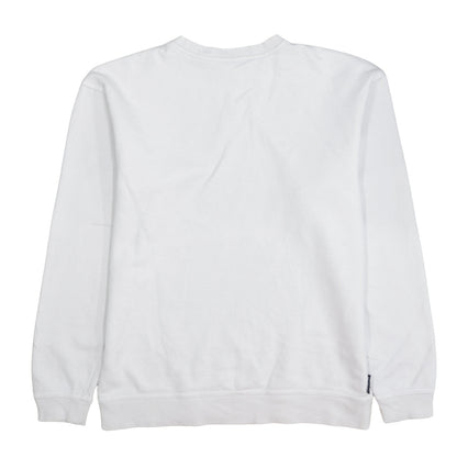 Mens UK Size L Reebok White Pullover Sweatshirt