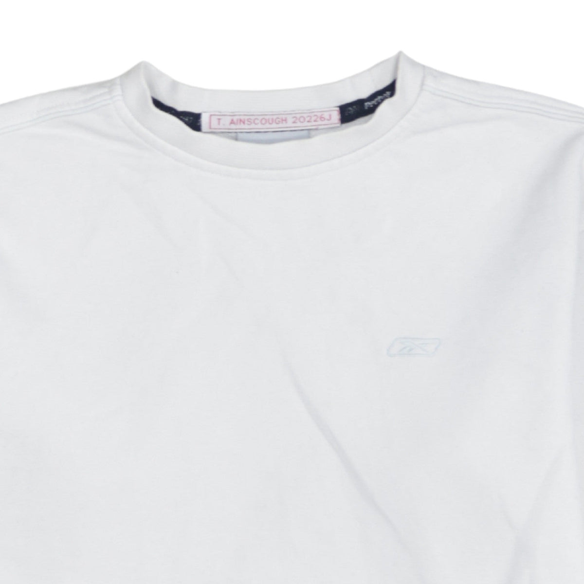 Mens UK Size L Reebok White Pullover Sweatshirt