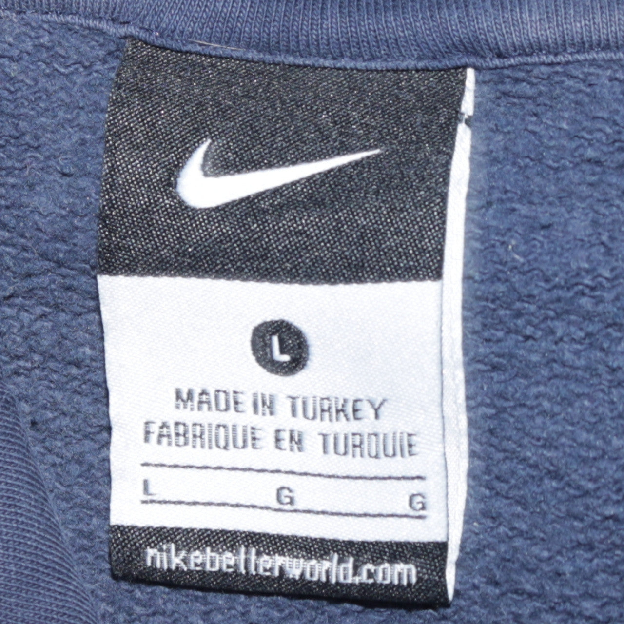 Mens UK Size L Nike Blue Pullover Hoodie