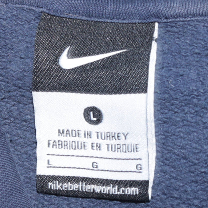 Mens UK Size L Nike Blue Pullover Hoodie