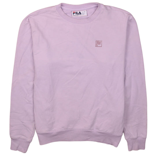 Womens UK Size S FILA Pink Pullover Sweatshirt
