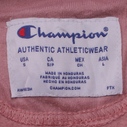 Womens UK Size S Champion Pink Pullover Hoodie