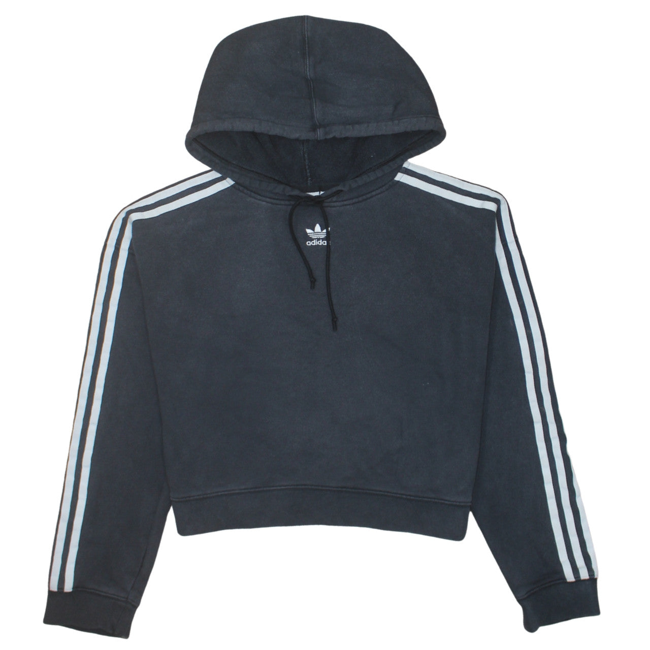 Womens UK Size 10 adidas Black Pullover Hoodie