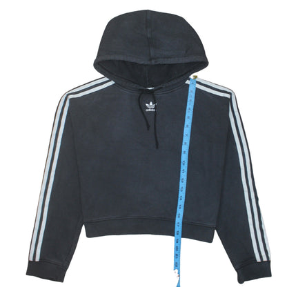 Womens UK Size 10 adidas Black Pullover Hoodie