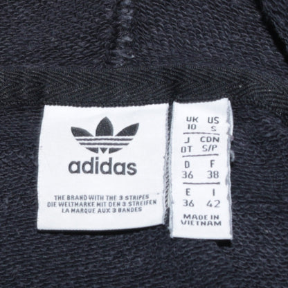 Womens UK Size 10 adidas Black Pullover Hoodie