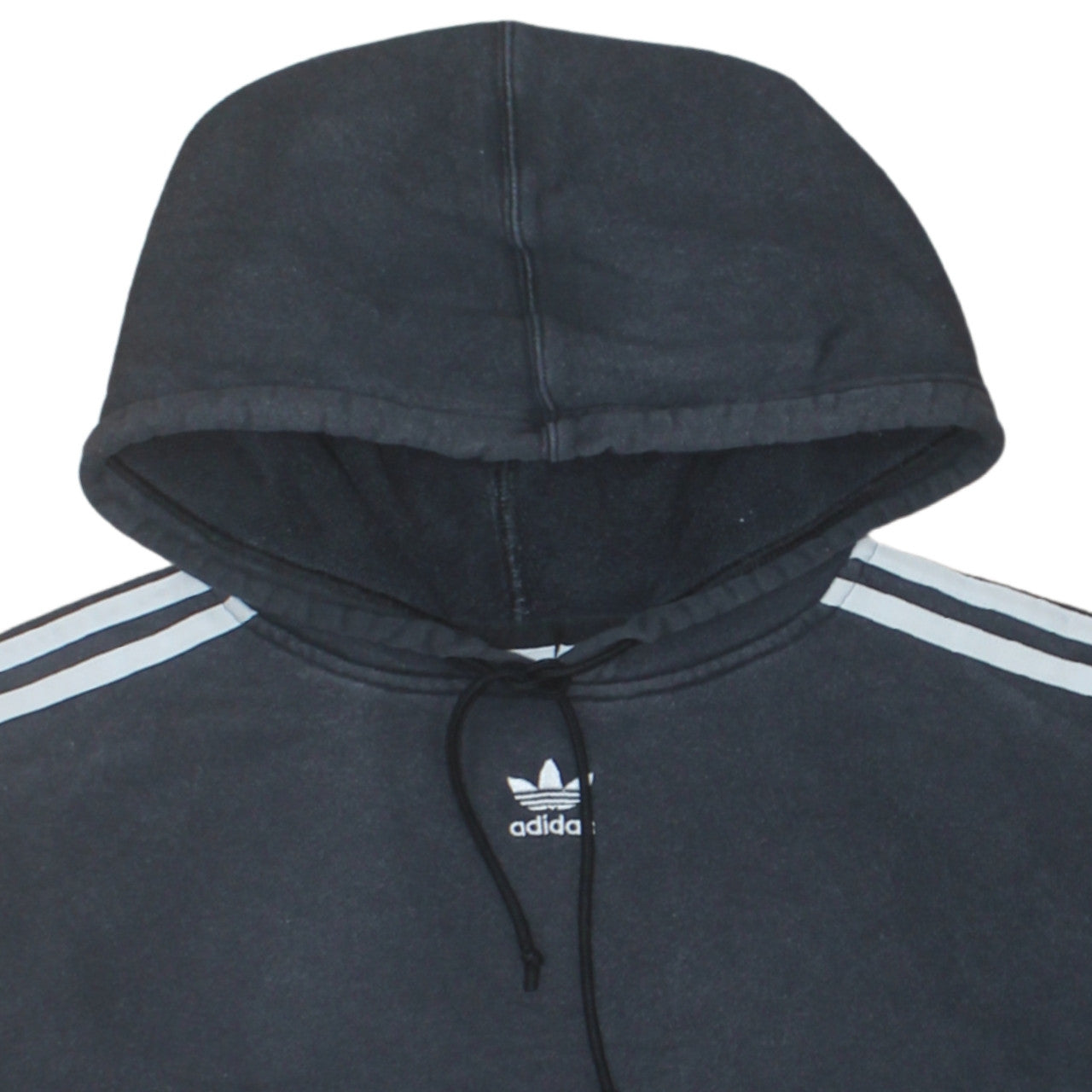 Womens UK Size 10 adidas Black Pullover Hoodie