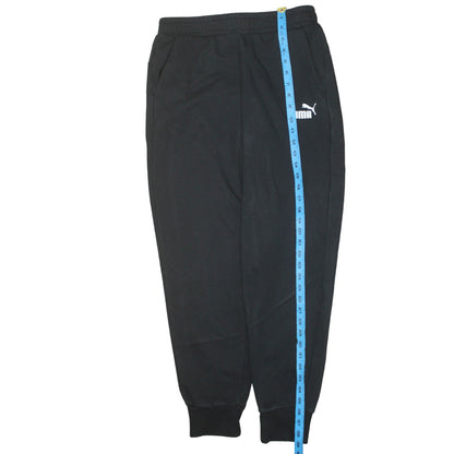 Puma Men's Black Jogger Sweatpants Size M Tapered Fit Activewear