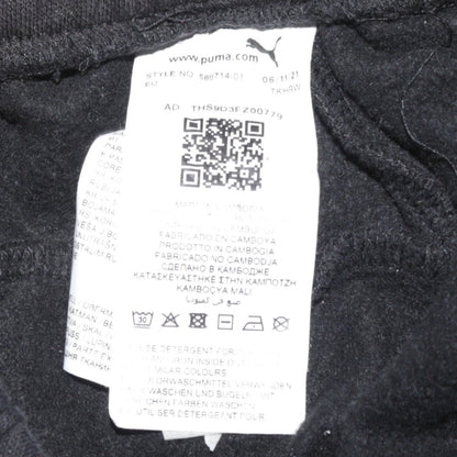 Puma Men's Black Jogger Sweatpants Size M Tapered Fit Activewear