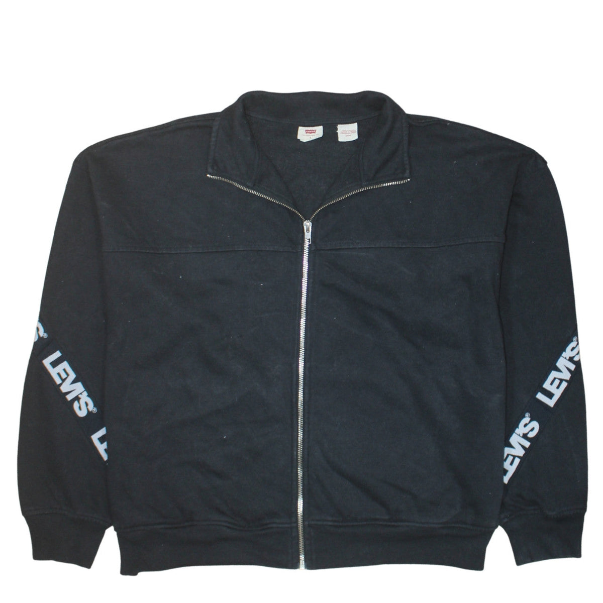 Mens UK Size S Levi's Black Full Zip Sweatshirt