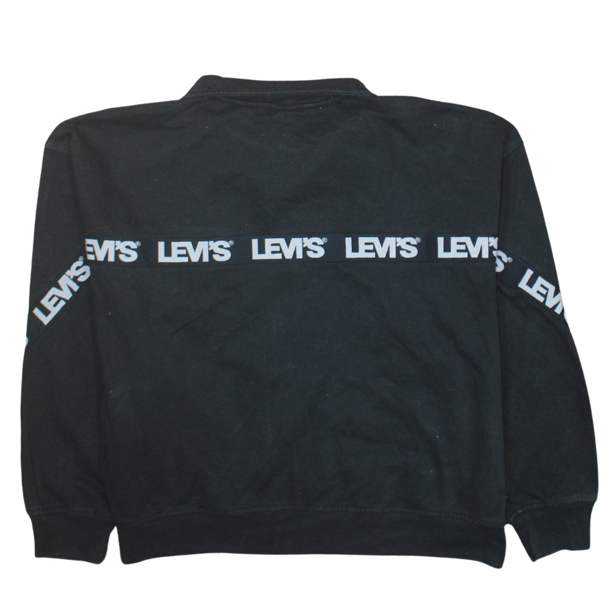 Mens UK Size S Levi's Black Full Zip Sweatshirt
