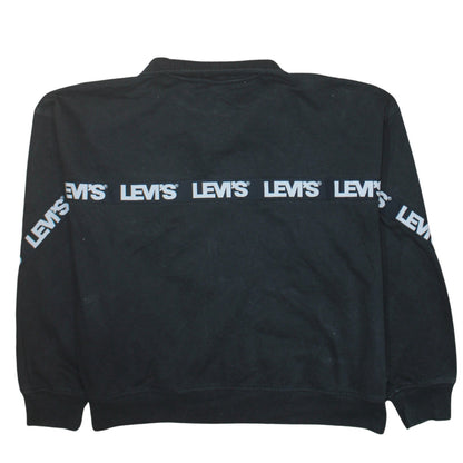 Mens UK Size S Levi's Black Full Zip Sweatshirt