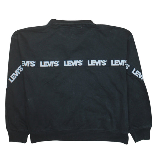 Mens UK Size S Levi's Black Full Zip Sweatshirt