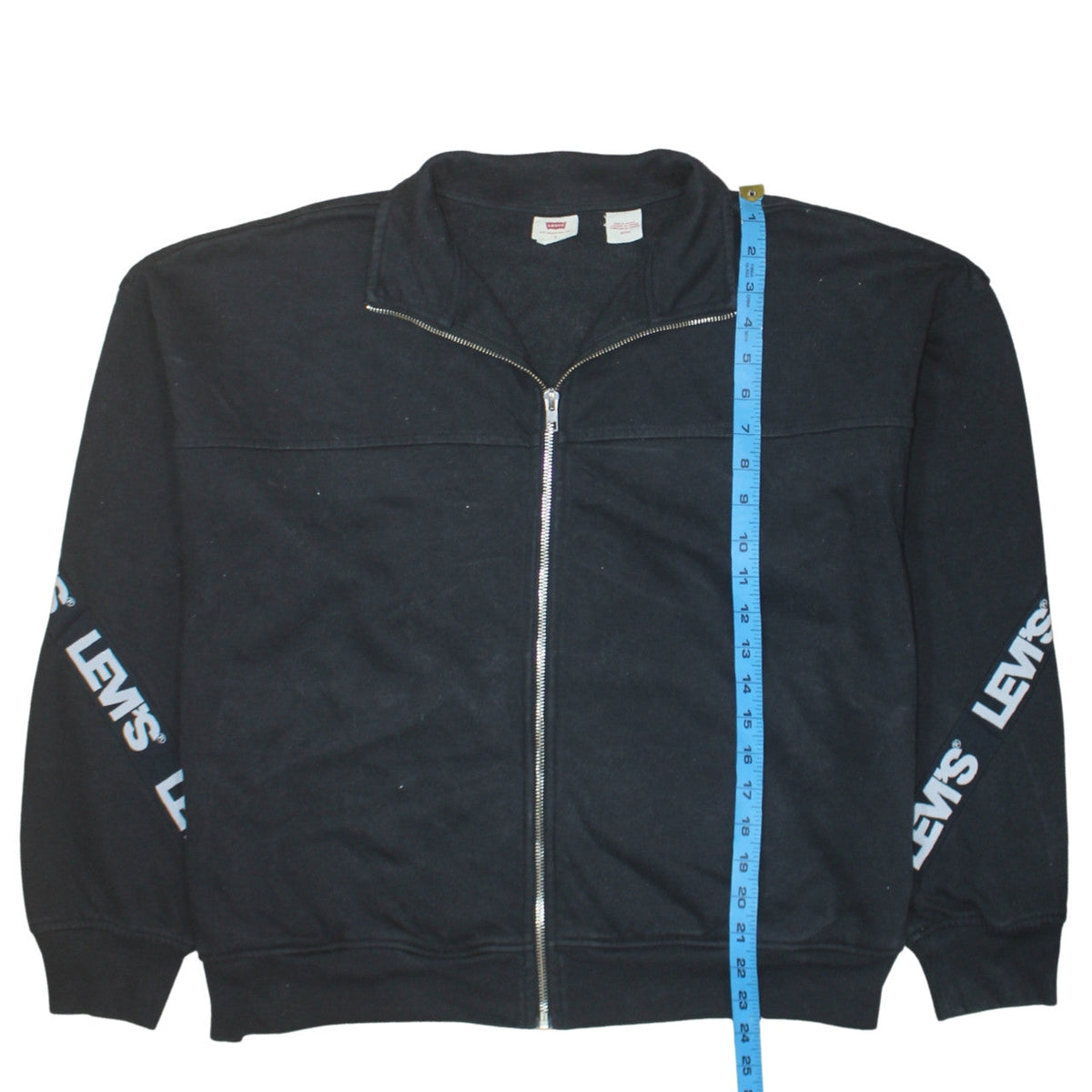 Mens UK Size S Levi's Black Full Zip Sweatshirt