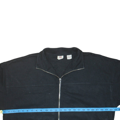Mens UK Size S Levi's Black Full Zip Sweatshirt