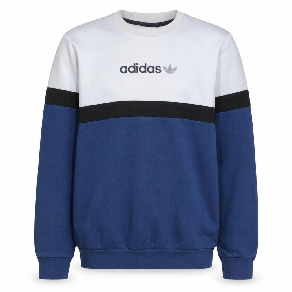 Boys UK Size 15-16 Years adidas Blue Pullover Sweatshirt