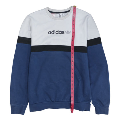 Boys UK Size 15-16 Years adidas Blue Pullover Sweatshirt