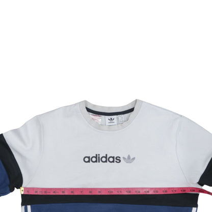 Boys UK Size 15-16 Years adidas Blue Pullover Sweatshirt