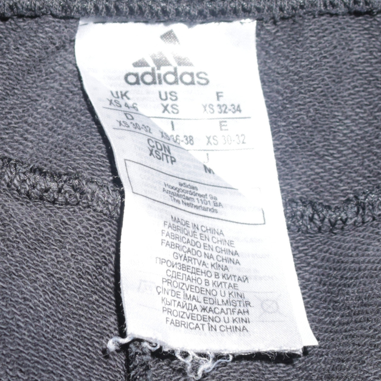 Womens UK Size XS adidas Black Jogger Trousers