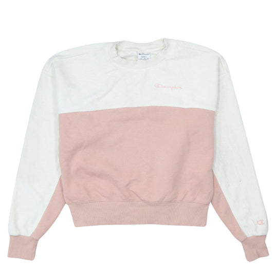 Womens UK Size S Champion Pink Pullover Sweatshirt