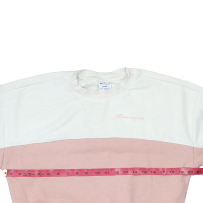Womens UK Size S Champion Pink Pullover Sweatshirt