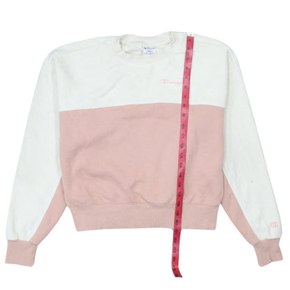 Womens UK Size S Champion Pink Pullover Sweatshirt