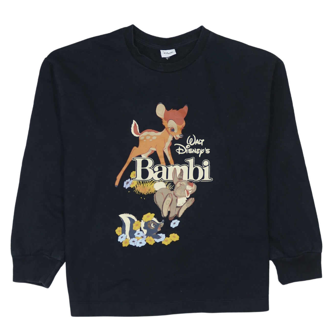 Womens UK Size 14 Disney Black Pullover Sweatshirt