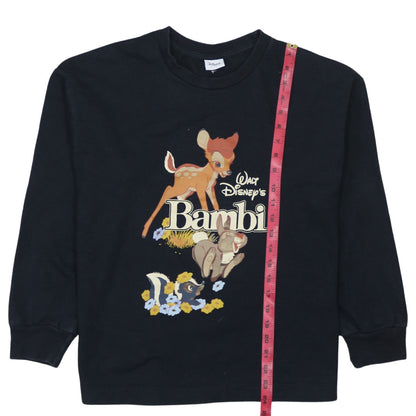 Womens UK Size 14 Disney Black Pullover Sweatshirt