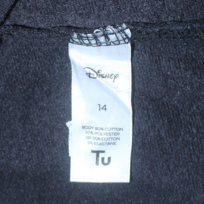 Womens UK Size 14 Disney Black Pullover Sweatshirt