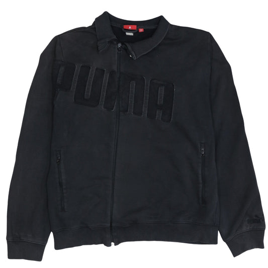 Mens UK Size XL PUMA Black Full Zip Sweatshirt