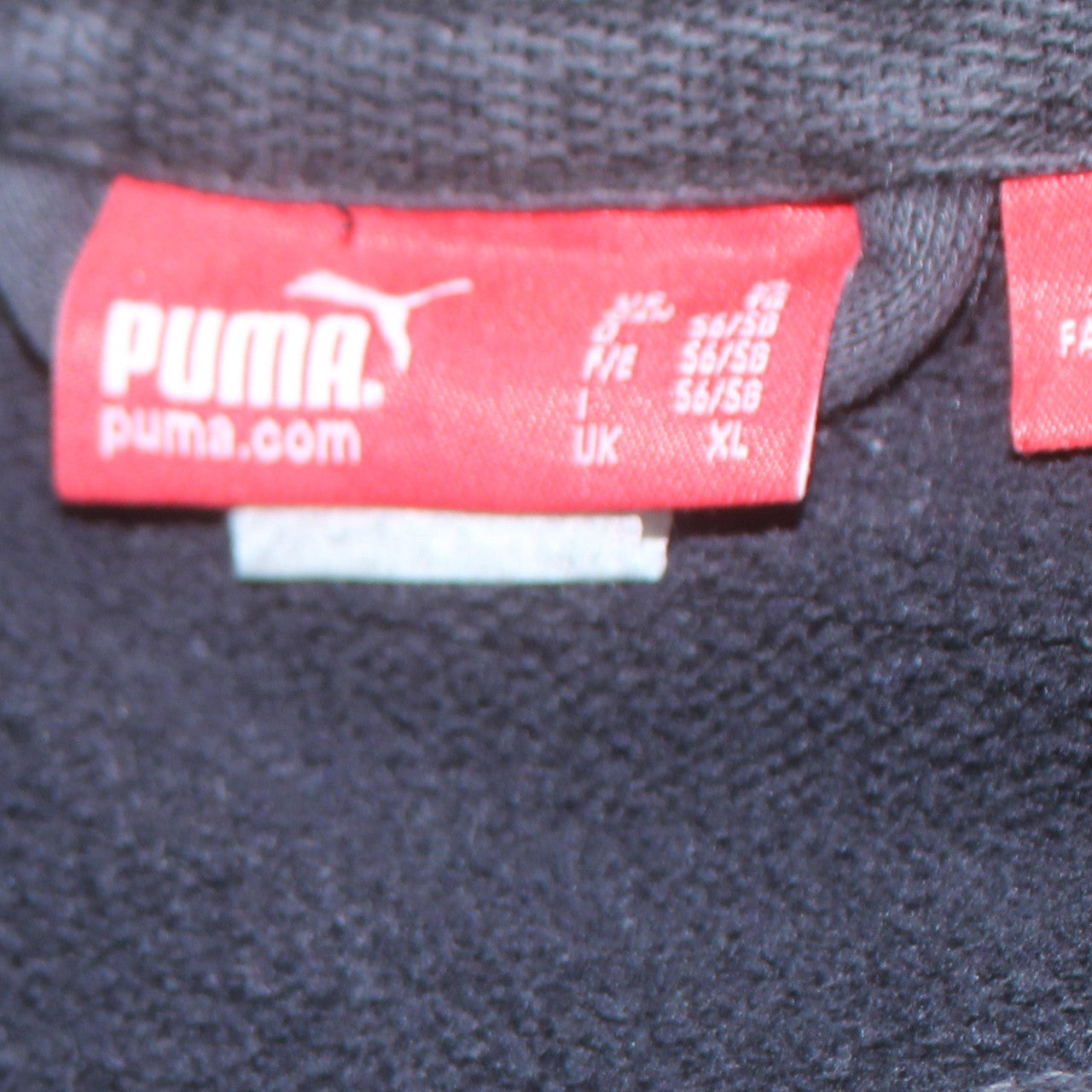 Mens UK Size XL PUMA Black Full Zip Sweatshirt