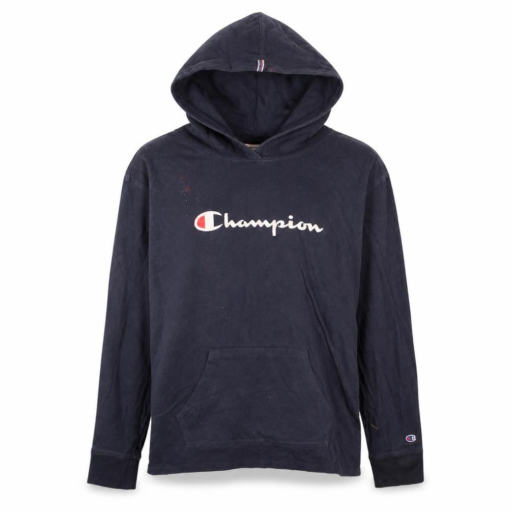 Mens UK Size M Champion Blue Pullover Hoodie