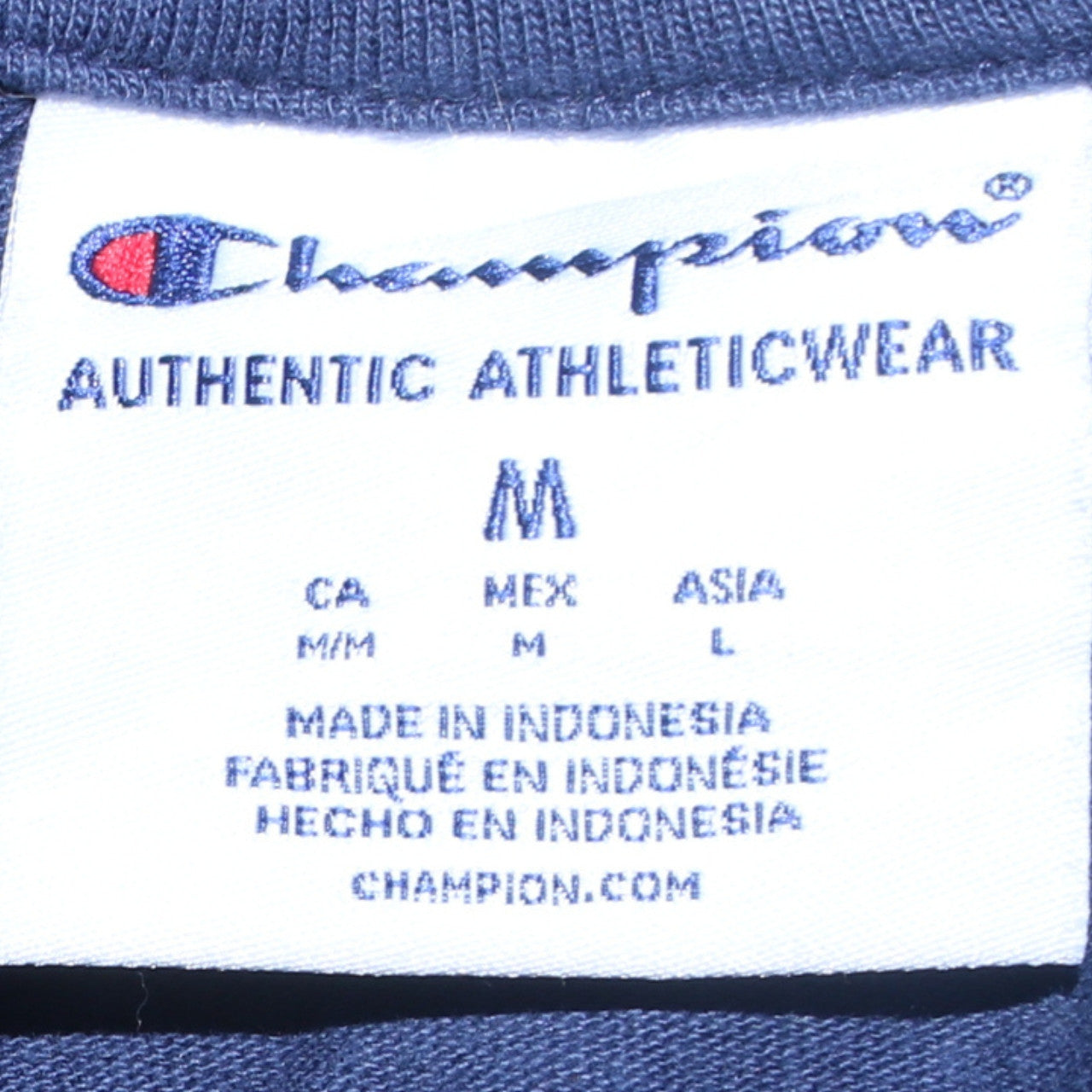 Mens UK Size M Champion Blue Pullover Hoodie