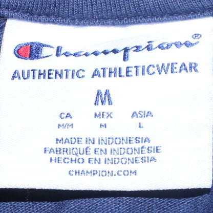 Mens UK Size M Champion Blue Pullover Hoodie