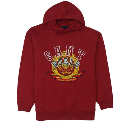 Mens UK Size XL GANT Red Pullover Hoodie